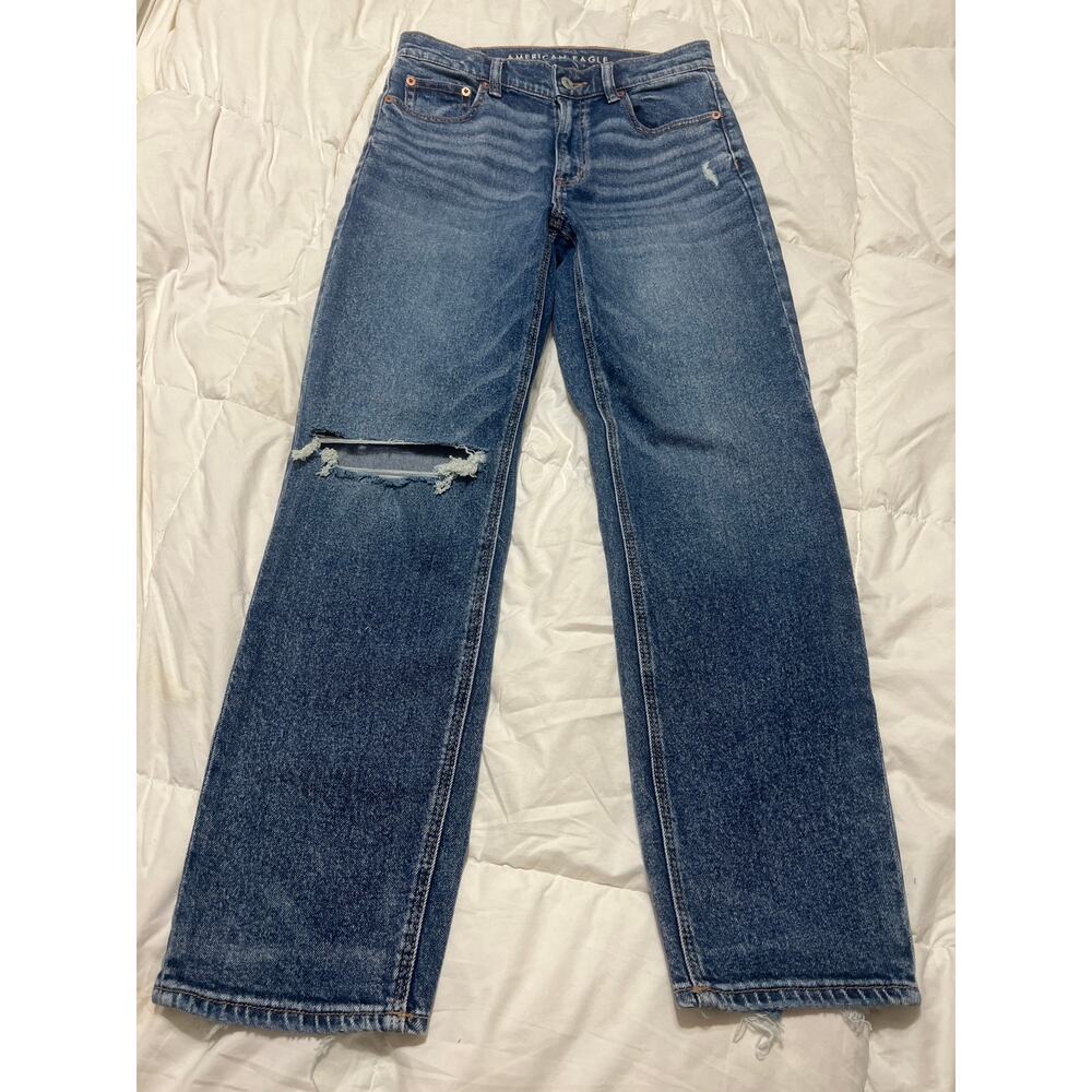 American Eagle Super High-Rise Straight Jeans Size 2 Short